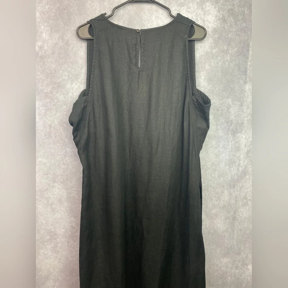 Reistor The Hemp Noir Reading Tea Leaves Dress 100% Hemp Size2XL‎